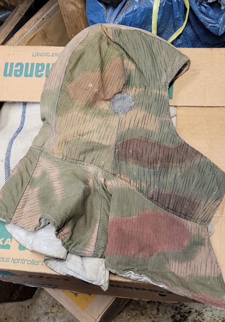Wehrmacht wo2 kopfhaube sumpftarn te koop, Ophalen of Verzenden, Landmacht, Duitsland, Kleding of Schoenen