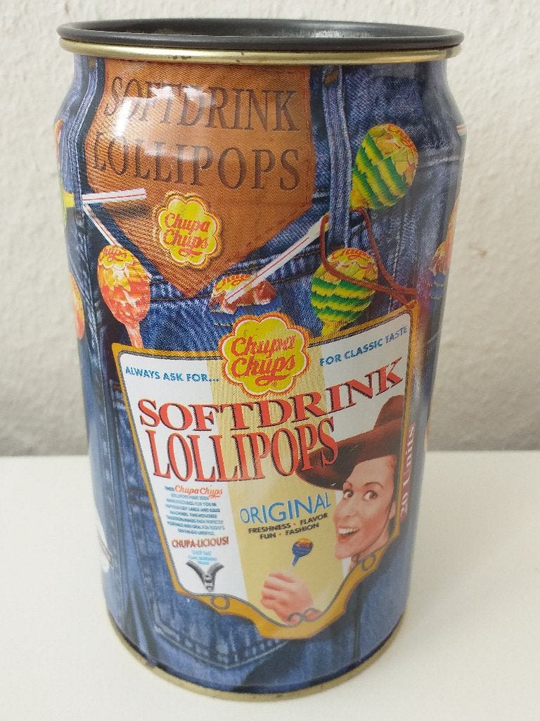 Vintage Chupa Chups blik, SoftDrink Lollipops., Ophalen of Verzenden, Gebruikt, Overige, Overige merken