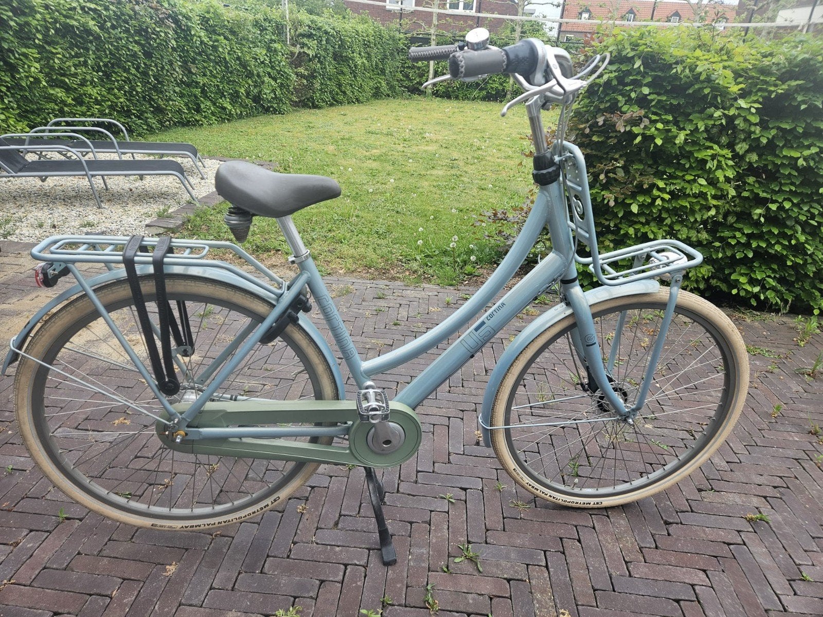 Lichtblauwe Cortina U5 damesfiets | 7 versnellingen, Gebruikt, Versnellingen, 50 tot 53 cm, Ophalen