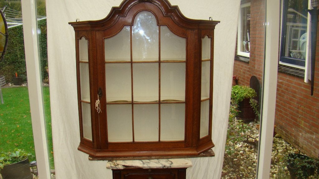 Antieke Vitrinekast / Wandkast, Ophalen of Verzenden