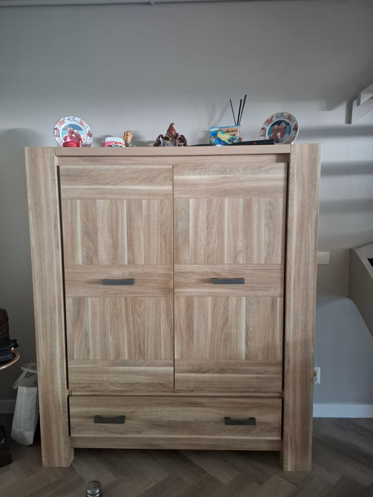 Bar/bergkast Maxim, Ophalen, Gebruikt, 100 tot 150 cm, Eikenhout