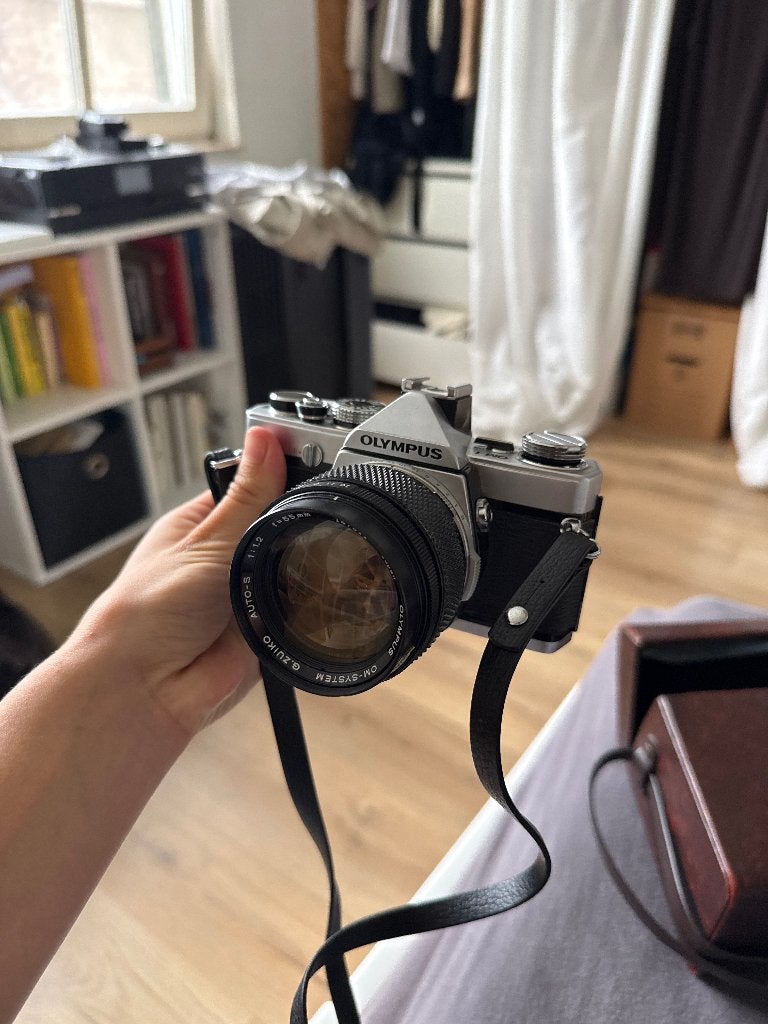 Olympus OM-1, Audio, Tv en Foto, Fotocamera's Analoog, Ophalen, Gebruikt, Spiegelreflex, Olympus
