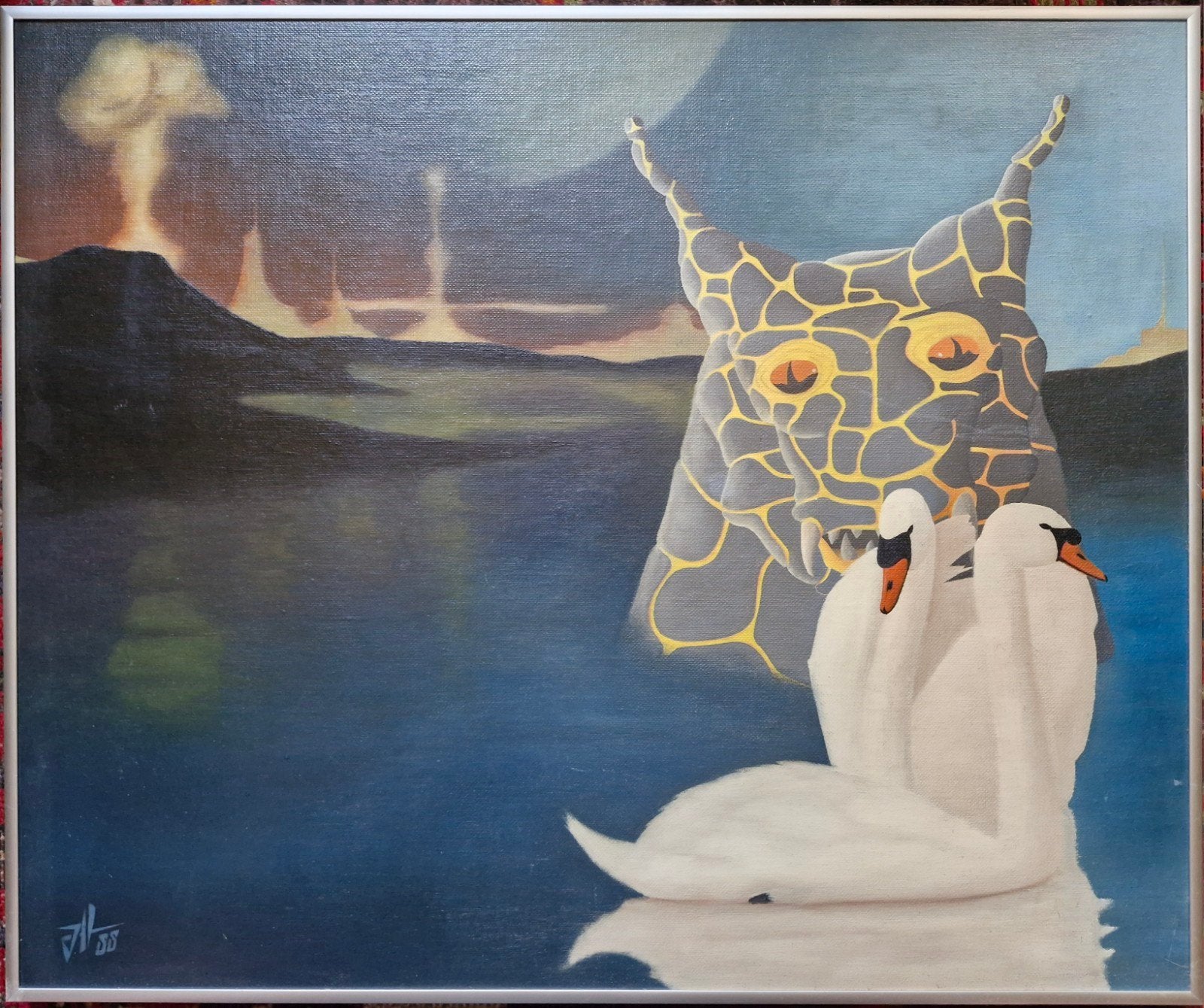 Surrealistisch Olieverfschilderij in stijl van Salvador Dalí, Ophalen of Verzenden