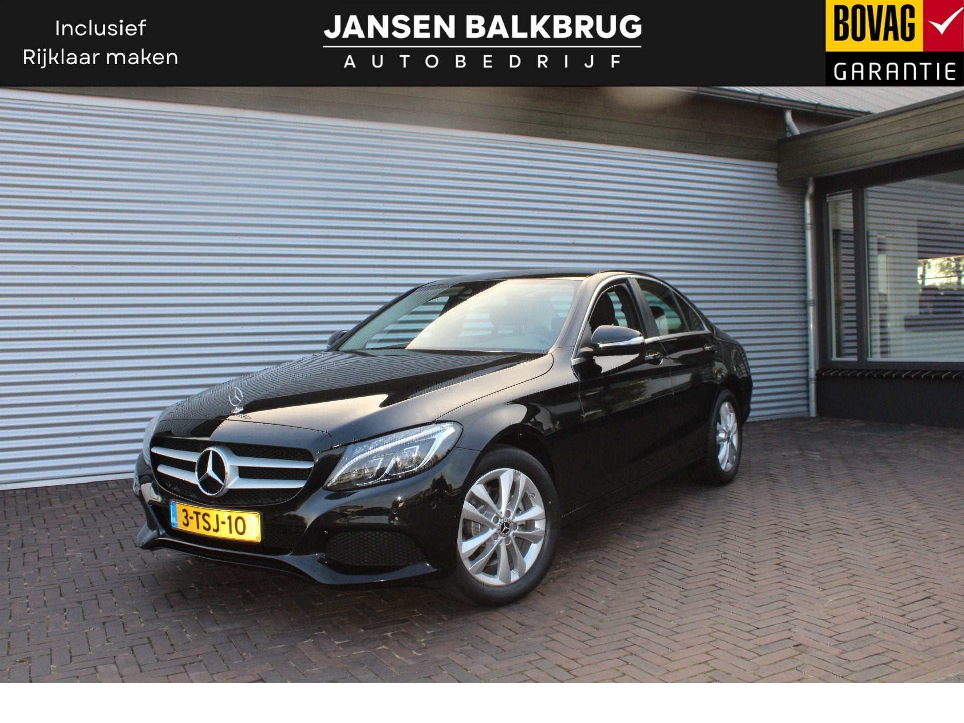 Mercedes-Benz C-Klasse 180 Edition (bj 2014), Gebruikt, Zwart, Bedrijf, Handgeschakeld
