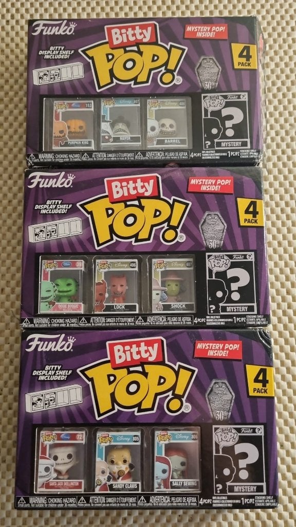 Nightmare on Christmas - Bitty Pops (3 series) 12 bitties, Ophalen of Verzenden, Zo goed als nieuw