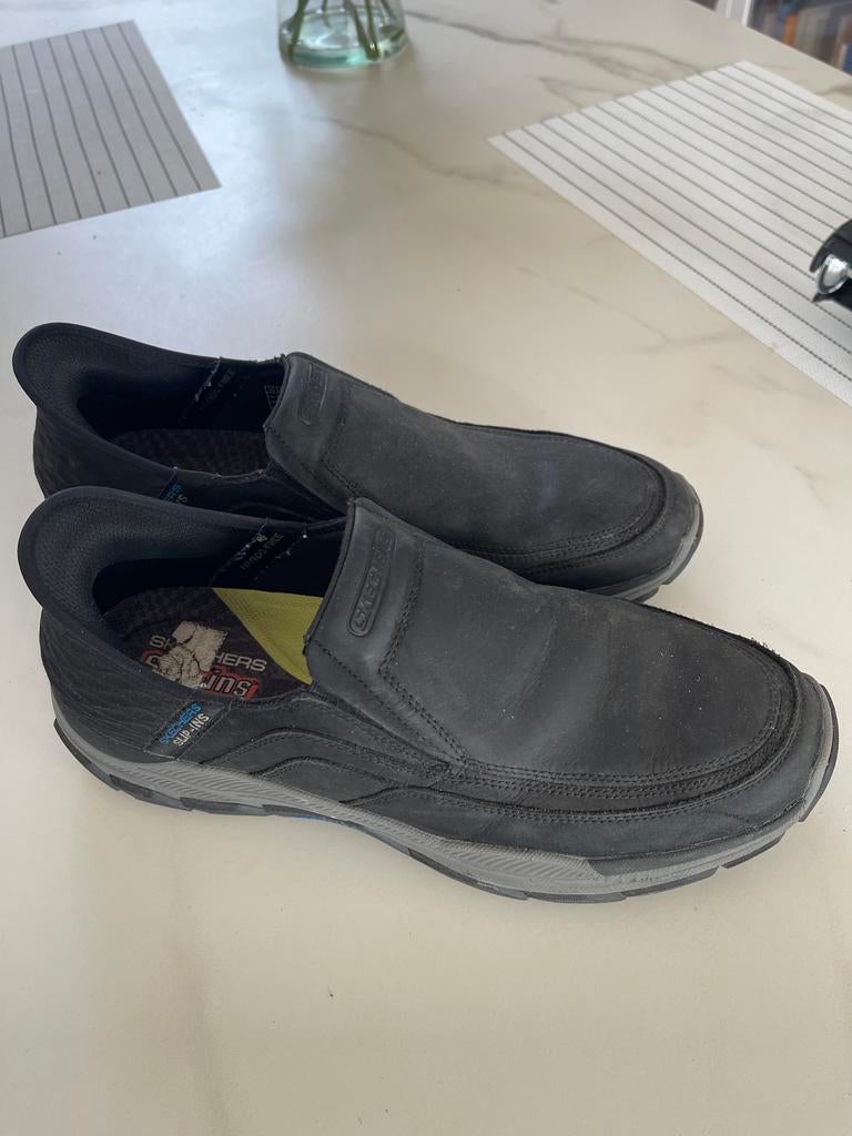 Skechers Slip-ins Herenschoenen Zwart 47,5, Ophalen, Gedragen, Zwart, Loafers