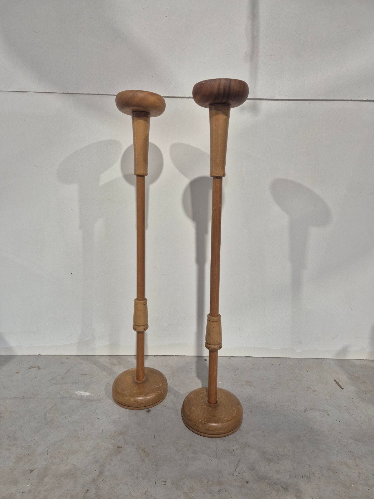 Mid century vintage deense vloer kandelaars 100 cm, Ophalen