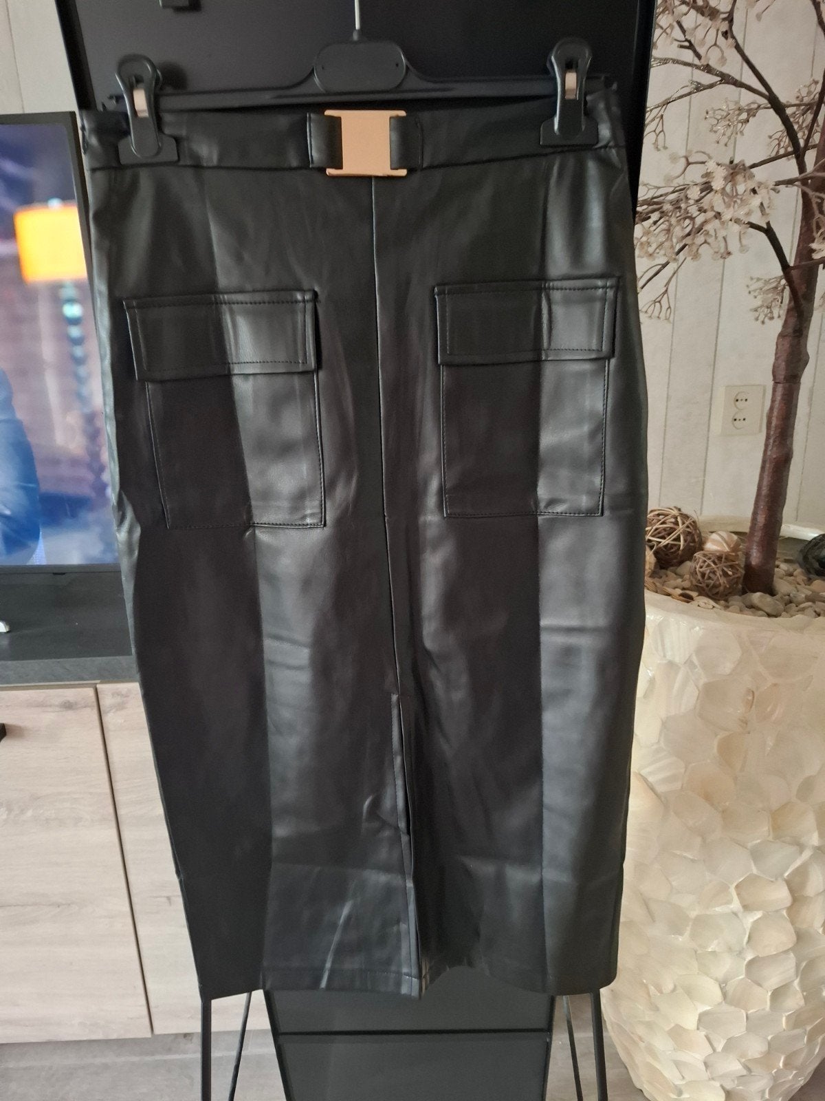 Unika Paris Zwarte Faux Leren Rok Maat M, Kleding | Dames, Rokken, Ophalen of Verzenden