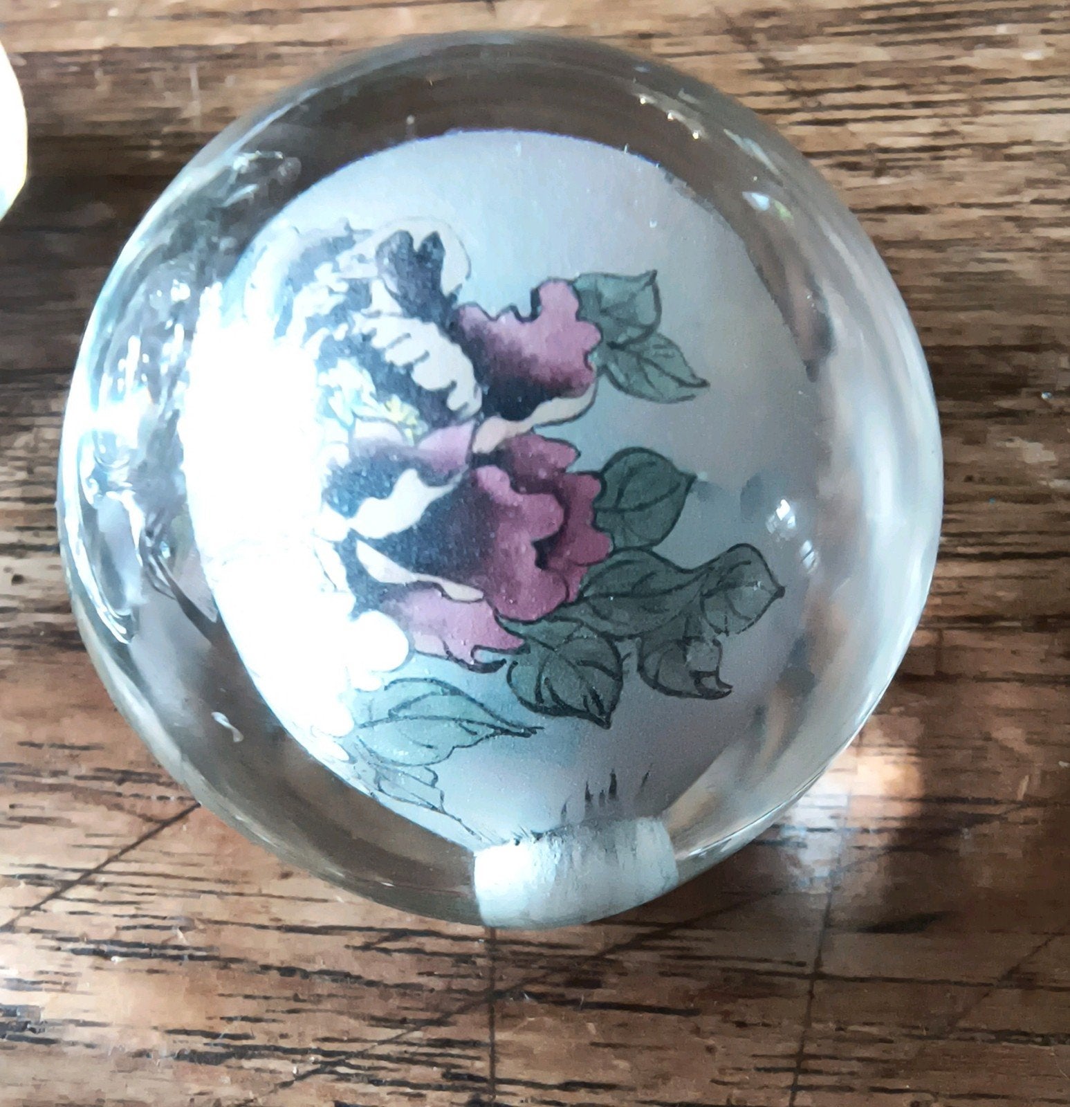 Glazen Chinese bol met bloemmotief binnenzijde, Huis en Inrichting, Woonaccessoires | Overige, Meerkleurig, Ophalen of Verzenden