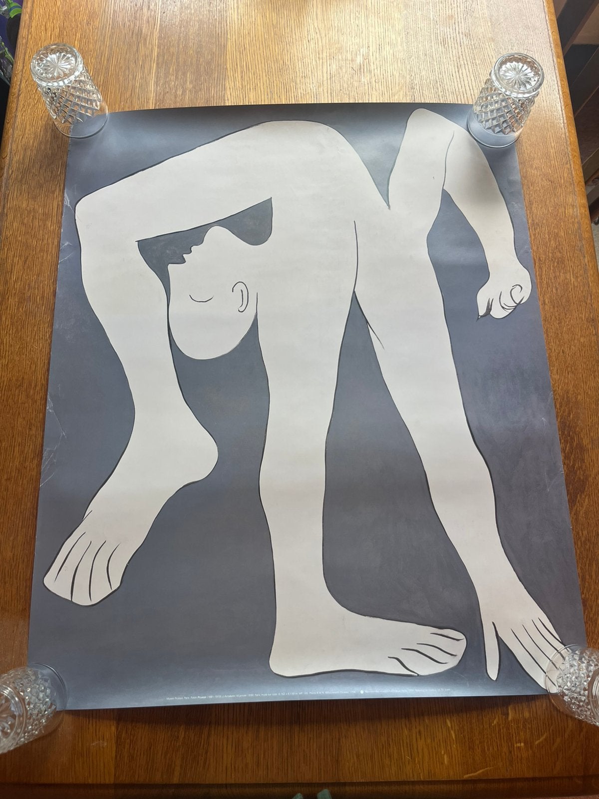Pablo Picasso L’Acrobate Poster, Ophalen of Verzenden, A1 t/m A3, Rechthoekig Staand