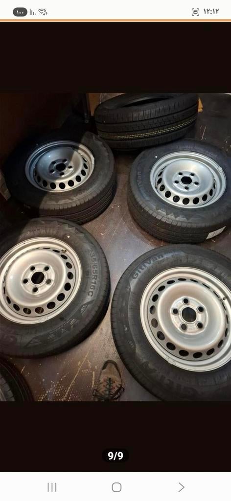 Volkswagen Crafter zomerbanden op stalen velg 235/65R16C, 16 inch, Banden en Velgen, Ophalen of Verzenden, 235 mm