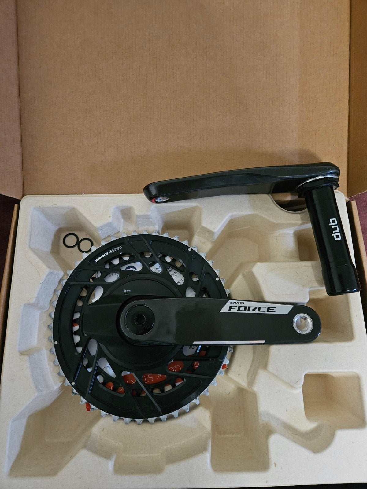 SRAM Force AXS crankset dubbelzijdige powermeter, Crankstel of Pedalen, Sram Force, Nieuw, Ophalen of Verzenden