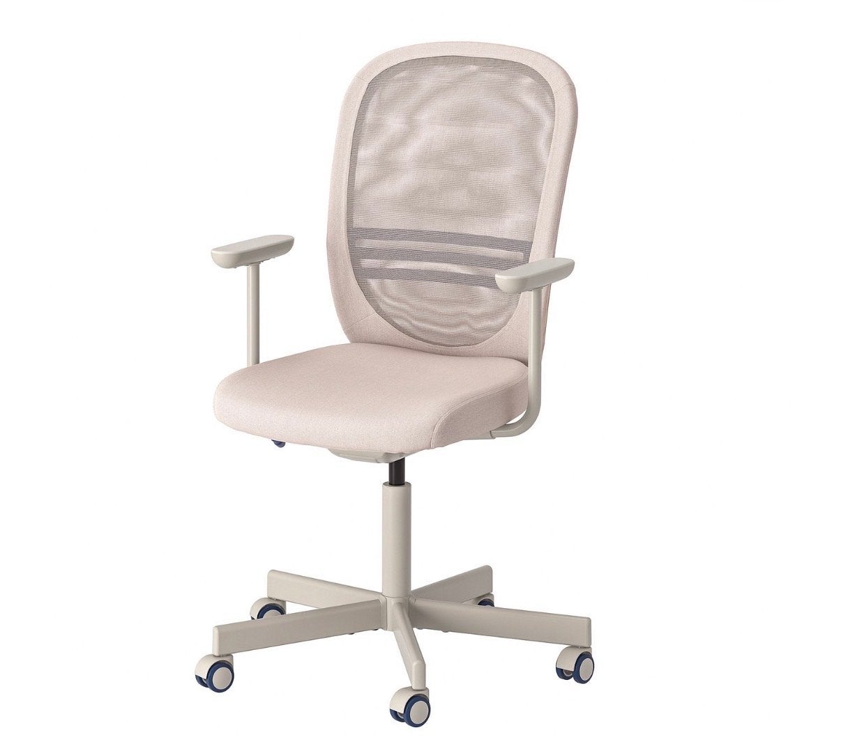 Comfortabele Bureaustoel met Mesh Rugleuning, Huis en Inrichting, Ophalen, Beige, Nieuw, Bureaustoel