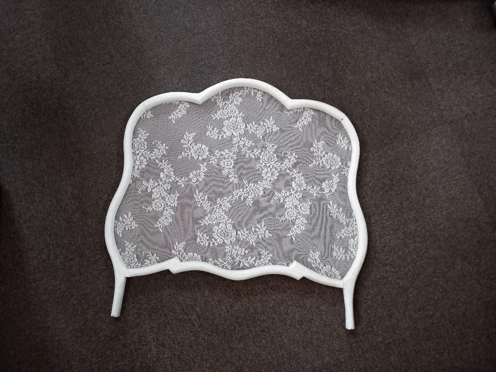 Groot antiek/antieke/brocante raamhor mt kant,perfecte staat, Antiek en Kunst, Ophalen of Verzenden
