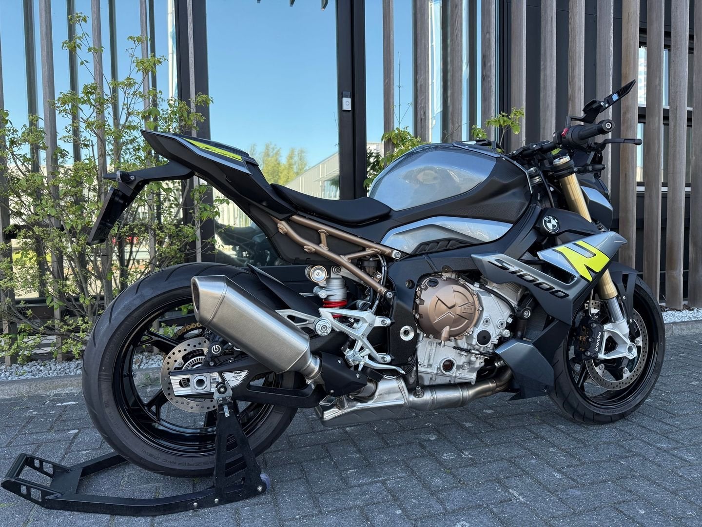 *VERKOCHT* BMW S 1000 R -2024- Bleustone Metallic- Nieuwstaa, 4 cilinders, Motorrijbewijs A, Bedrijf, Onbekend