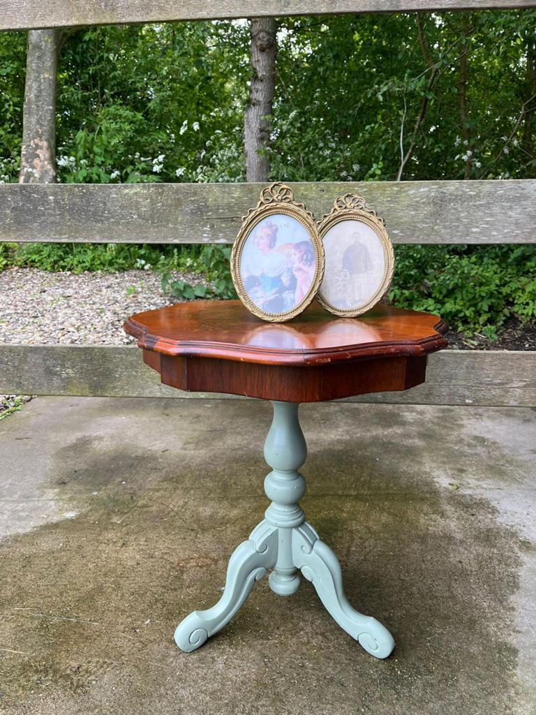 Vintage bijzettafel, Huis en Inrichting, Tafels | Bijzettafels, Ophalen, Rechthoekig
