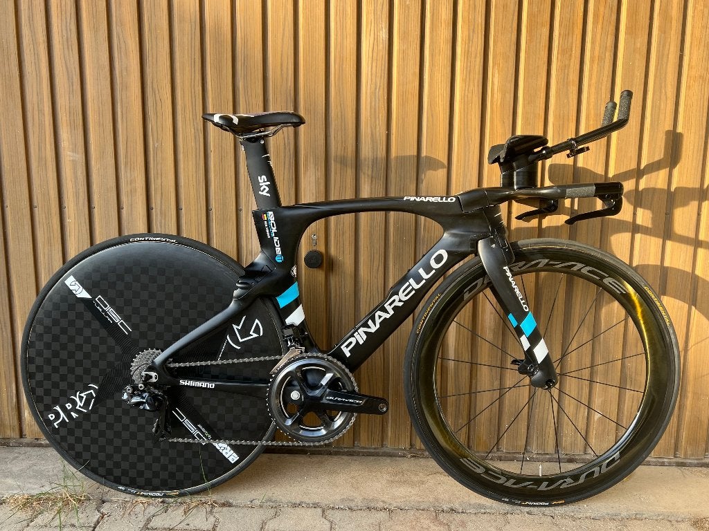 Pinarello Bolide frame Rim brake maat 450 Shimano, Fietsen en Brommers, Frame, Gebruikt, Tijdrit-/triatlonfiets, Carbon