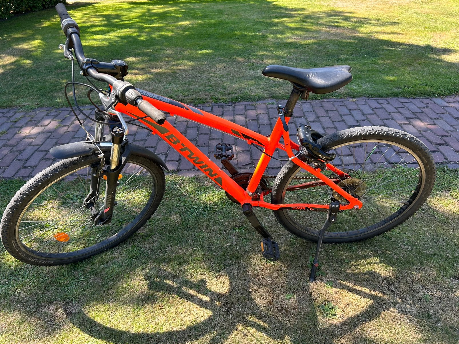 Btwin Rockrider 340. 26 inch wielen. 21 versnellingen., Ophalen, Gebruikt, Velgrem, Overige merken