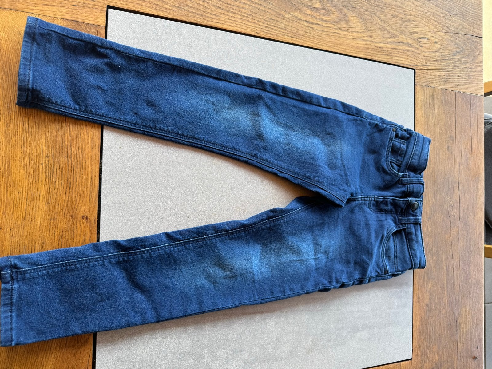 HEMA Slim Fit Jeans Maat 122, Kinderen en Baby's, Kinderkleding | Maat 122, Ophalen of Verzenden, Zo goed als nieuw, Jongen of Meisje