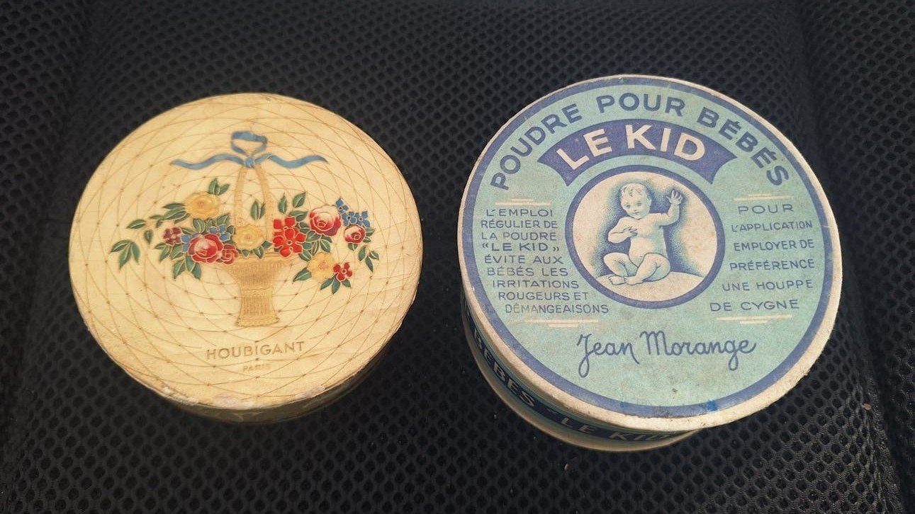 Franse Poederdozen - Vintage Collectie, Ophalen of Verzenden
