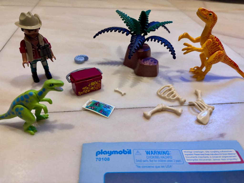 Playmobil Dino Explorer Set 70108 met instructie, Kinderen en Baby's, Speelgoed | Playmobil, Ophalen of Verzenden, Zo goed als nieuw
