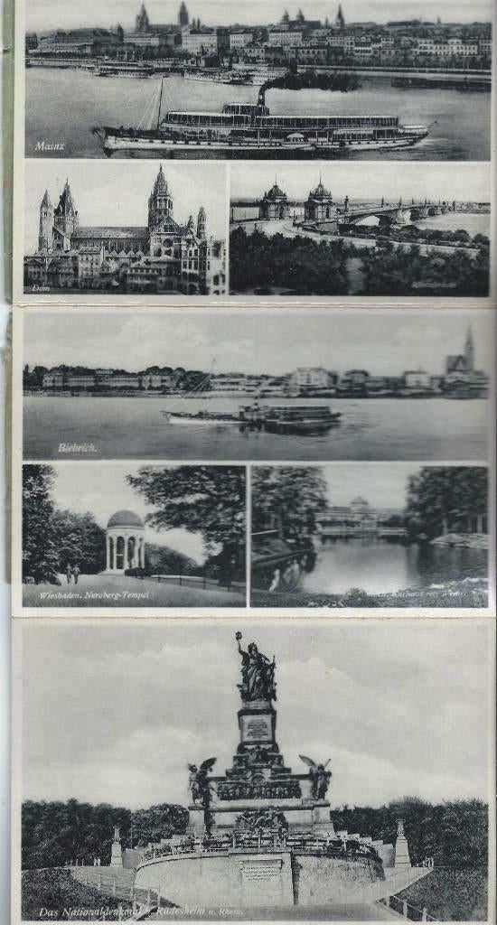 Ansichtkaarten 14X 9 cm van Der Schone Deutsche Rhein, Verzamelen, Ansichtkaarten | Buitenland, Ongelopen, Duitsland, 1940 tot 1960