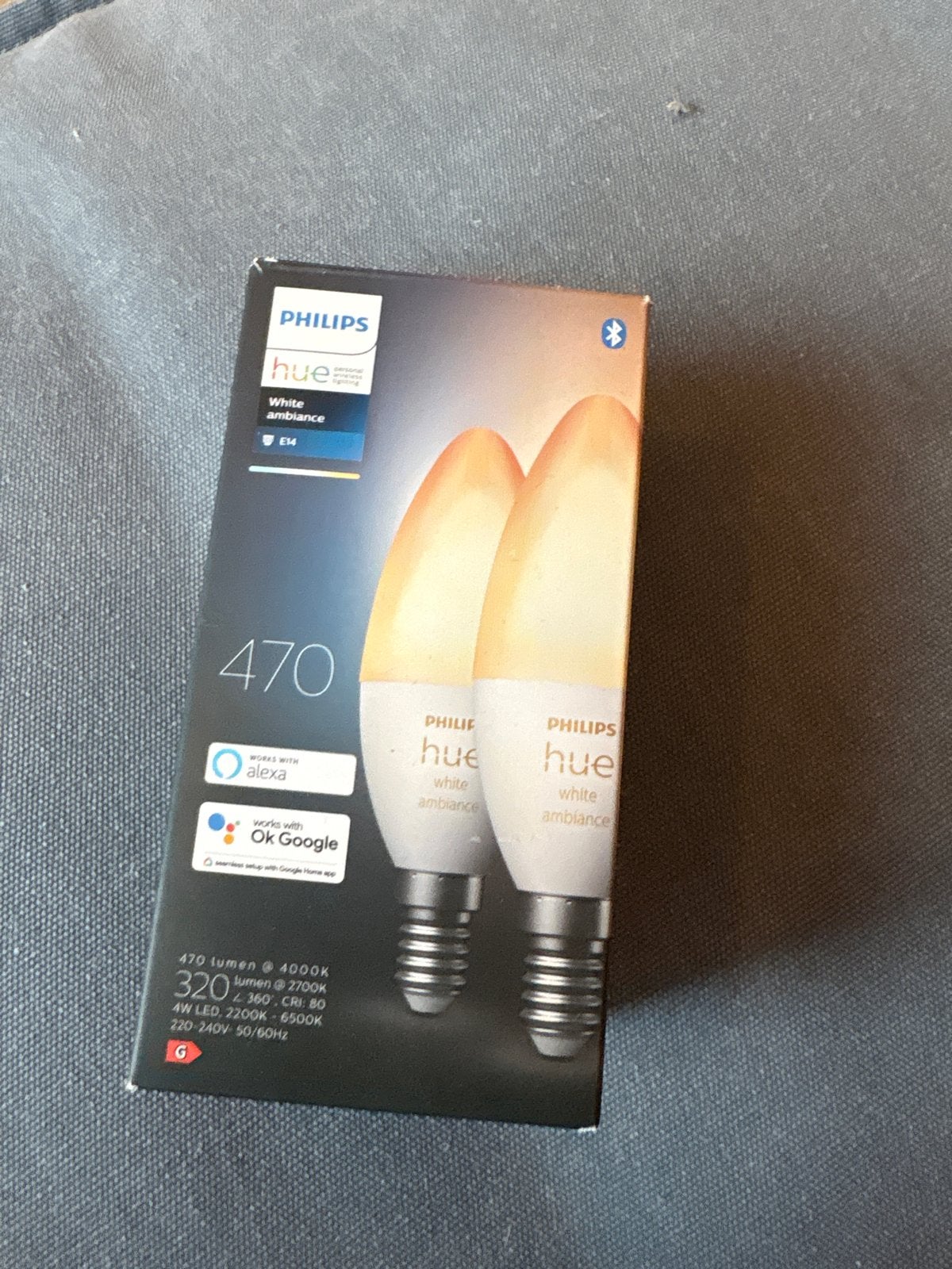 Philips Hue White Ambiance E14 LED lampen (2 stuks), E14 (klein), Ophalen of Verzenden, Dimbaar, Philips Hue