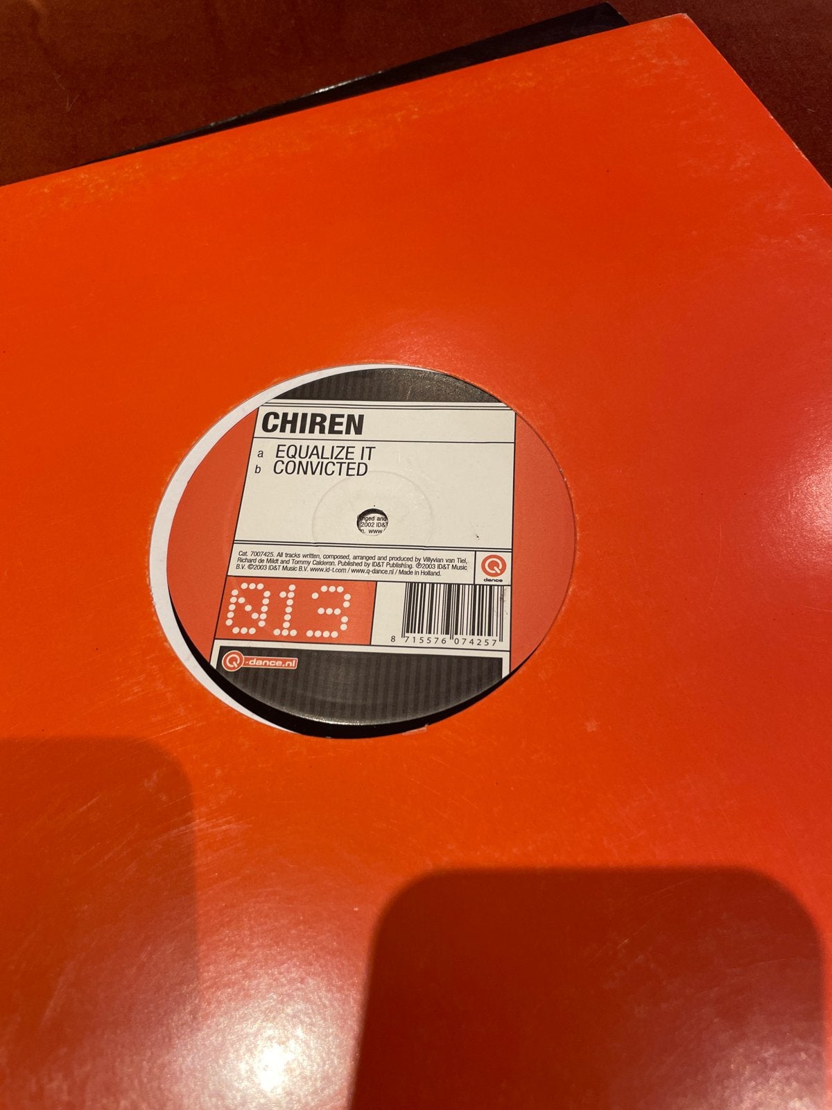 Chiren - Equalize It / Convicted (N.I.T. 013) Vinyl, Ophalen, Gebruikt, Dance, EP
