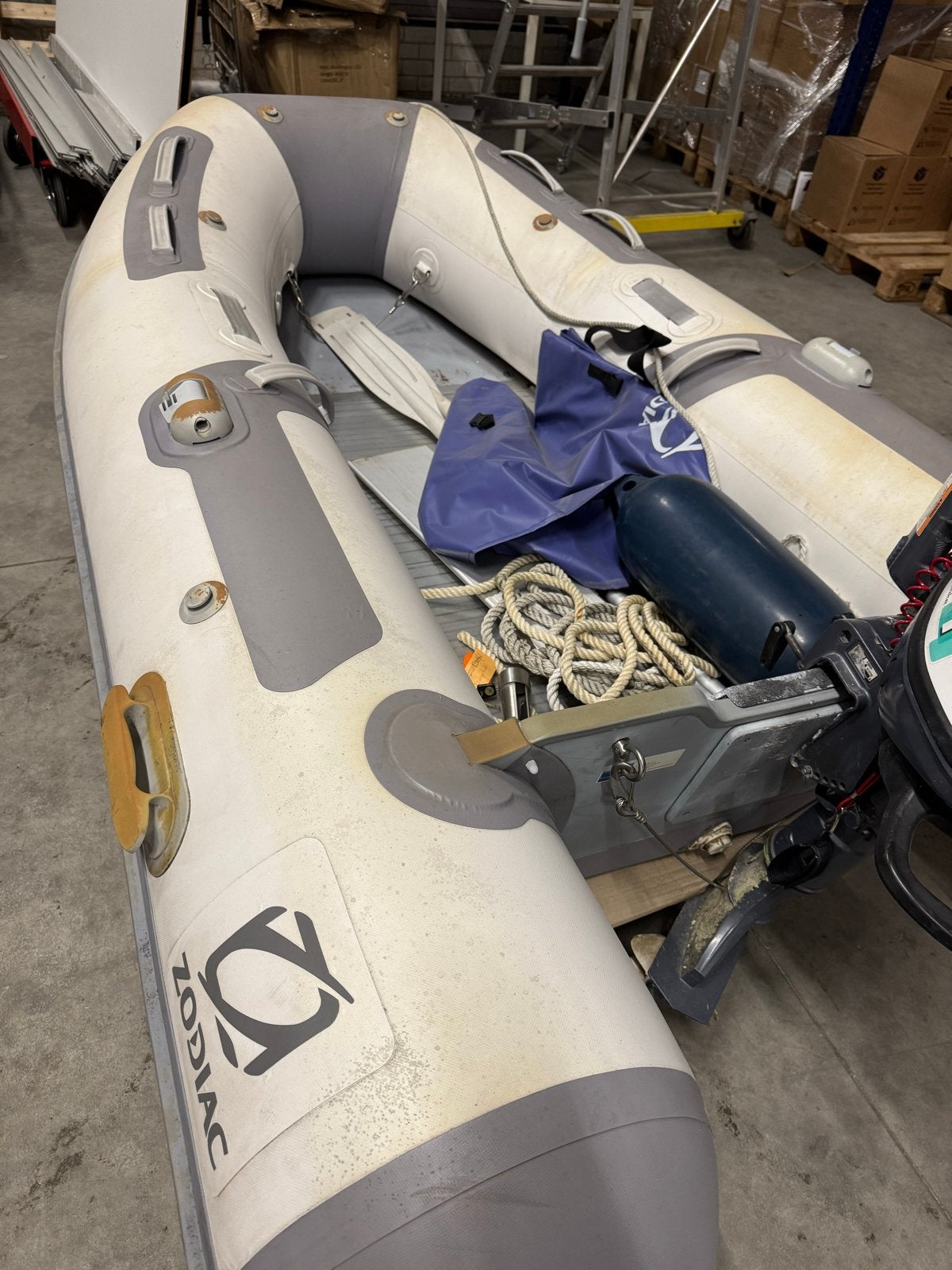 Zodiac Cadet 270 Alu rubberboot met Yamaha 4pk motor, Ophalen, Airdeck, Zodiac, Gebruikt
