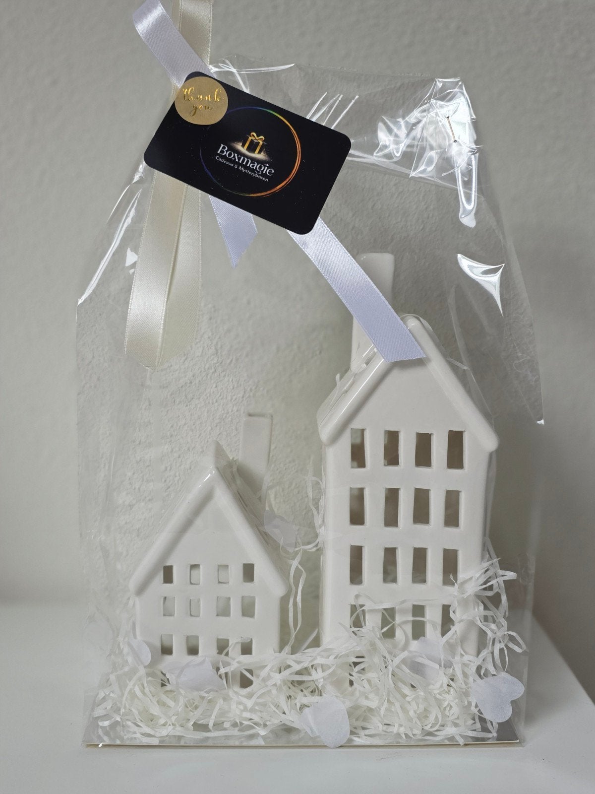 Leuke cadeauset met huisjes - exclusief verzendkosten, Nieuw, Ophalen of Verzenden, Modern, Wit
