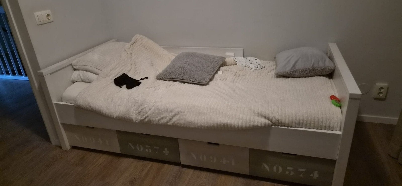 Bopita bed met kast en lades, Ophalen, Gebruikt, 90 cm, Eenpersoons