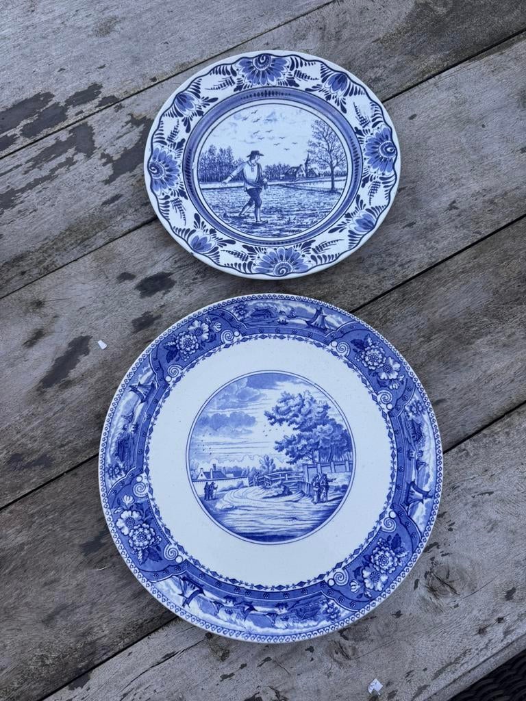 Delfts blauwe wandborden boch en delft, Ophalen of Verzenden