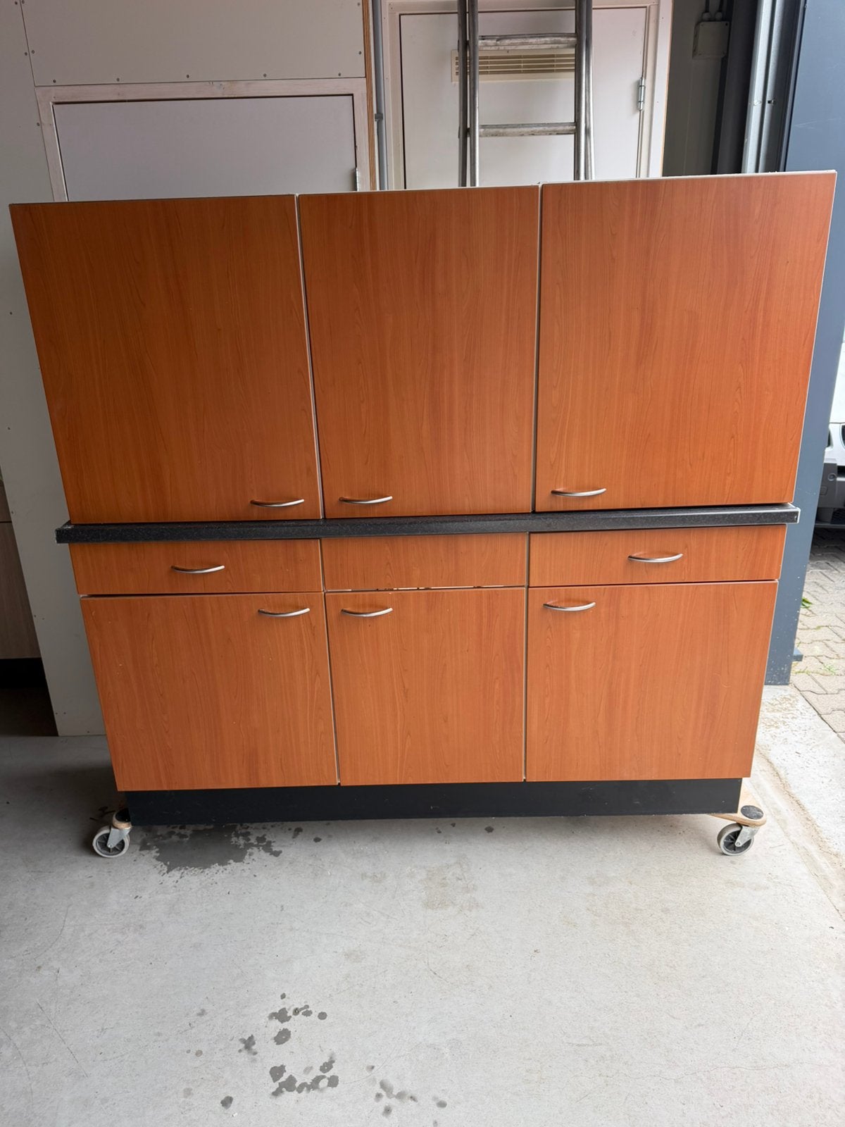 Te koop keukenblok, Huis en Inrichting, Keuken | Complete keukens, Ophalen, Gebruikt, Overige kleuren, Enkelwandige keuken