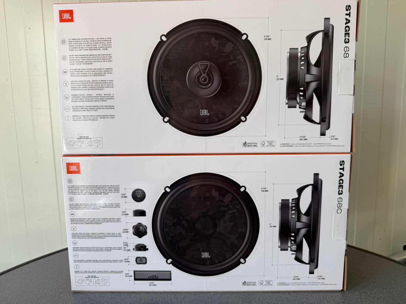 JBL Stage 3 Speaker Set | Stage3 68 + 68C | complete swt, Auto diversen, Ophalen of Verzenden, Zo goed als nieuw