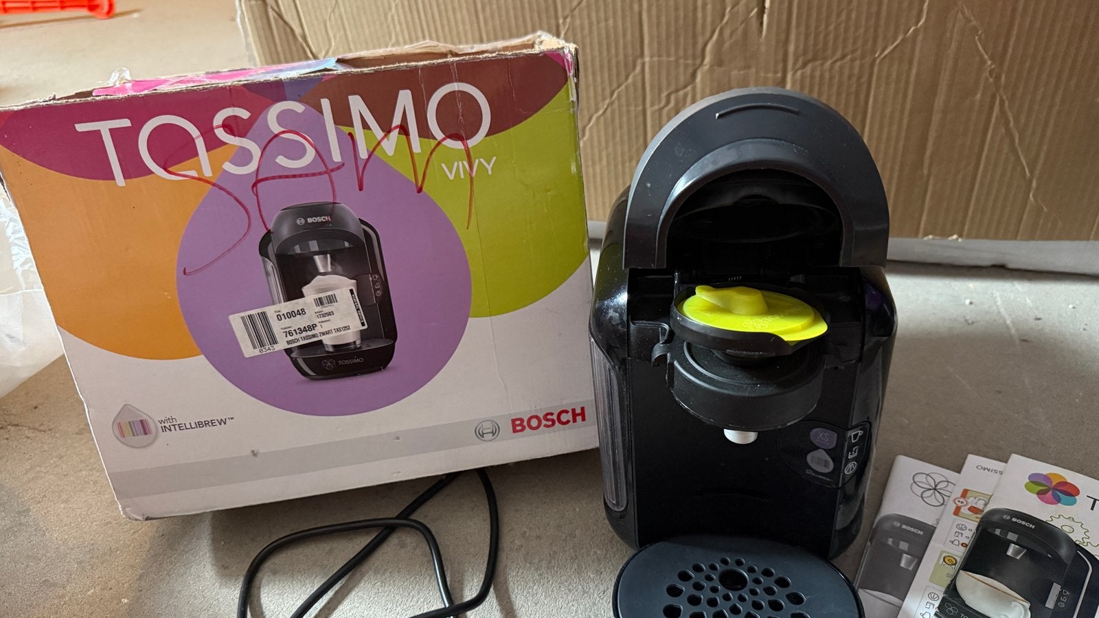 Bosch Tassimo Vivy koffiemachine - Zo goed als nieuw, Ophalen, Koffiemachine, Zo goed als nieuw, 1 kopje