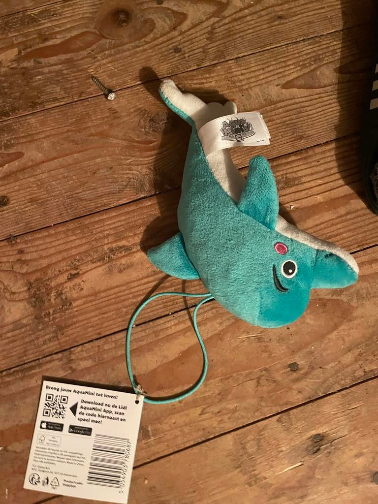 Knuffel dolfijn AquaMini van Lidl, Lidl, Overige karakters, Overige typen, Blauw