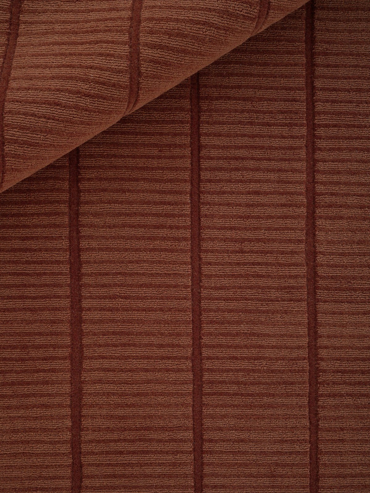 Modern Bruin Vloerkleed met Strepen - Linie Design, Bruin, 200 cm of meer, Ophalen of Verzenden, Zo goed als nieuw