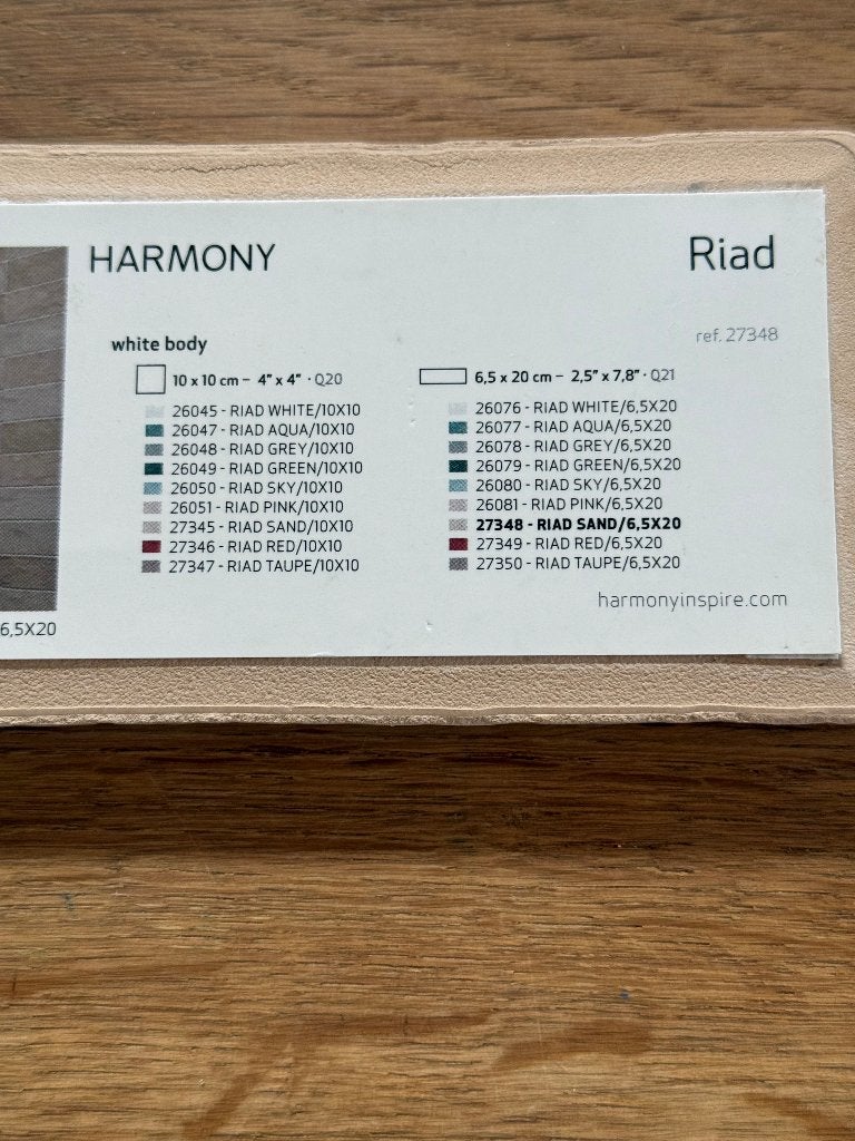 Tegels 6,5x20cm, Ophalen, Nieuw, Minder dan 20 cm, 20 tot 40 cm