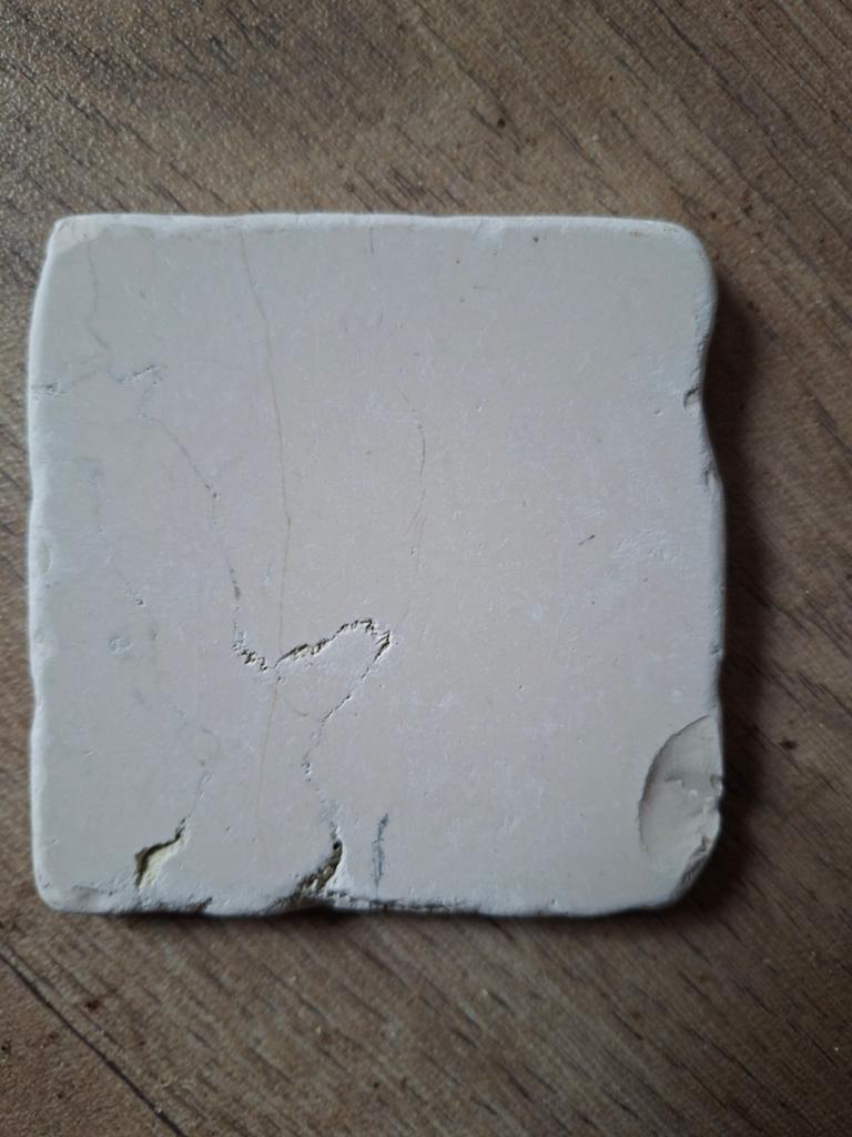 Te koop Nieuw getrommeld marmer wit 10x10cm - ca 6m2, Doe-het-zelf en Verbouw, Tegels, Ophalen, Nieuw, Minder dan 20 cm, Vloertegels