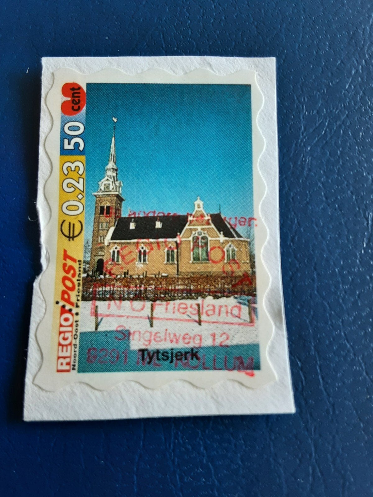 Regiopost.  Tytsjerk.  Zonder opschrift Winter 2000 ( gest), Postzegels en Munten, Ophalen of Verzenden