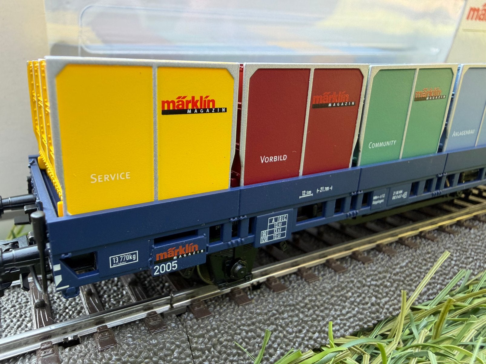 Märklin 48505 H0 Postcontainerdraagwagen DB, Wisselstroom, Ophalen of Verzenden, Märklin, Nieuw