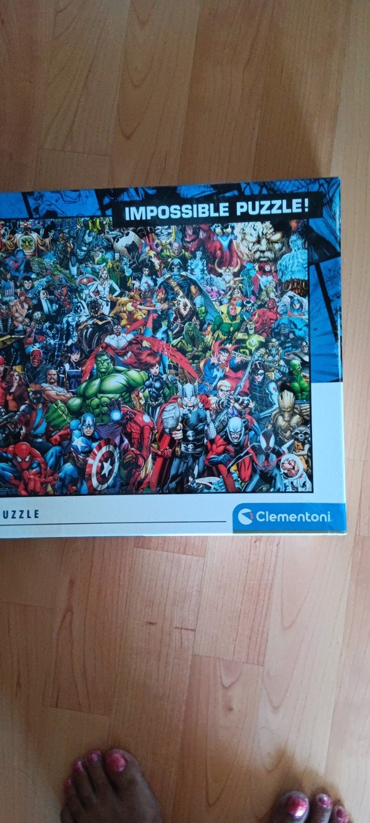 Marvel Impossible Puzzel 1000 stukjes Clementoni, Ophalen, 500 t/m 1500 stukjes, Zo goed als nieuw, Legpuzzel