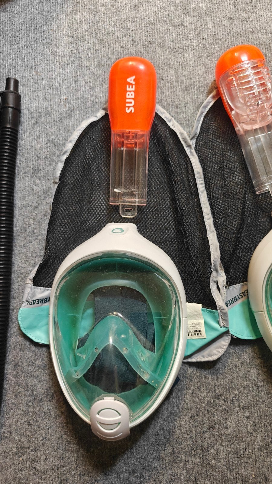 Snorkelmasker Easybreath XS - Zo goed als nieuw, Ophalen of Verzenden, Zo goed als nieuw, Snorkelmasker
