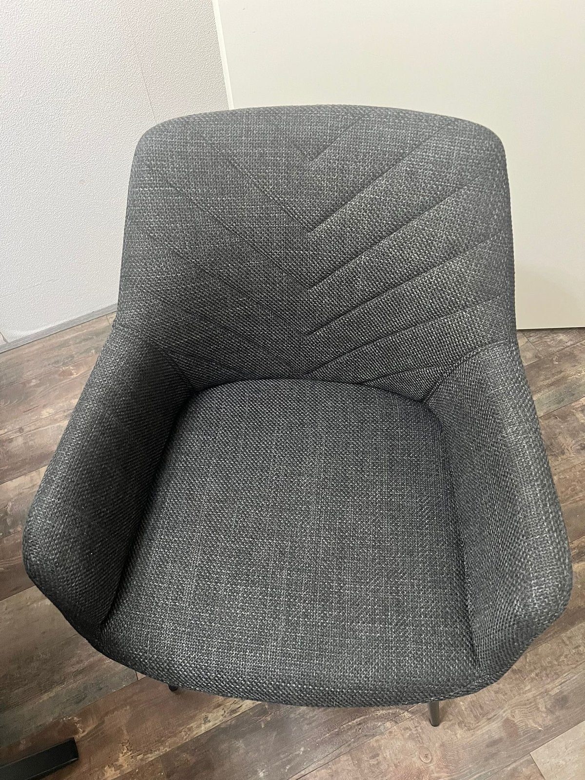 Moderne zwarte ovale eettafel met 6 stoelen, Ophalen, Zo goed als nieuw, 75 tot 100 cm, 125 cm of meer