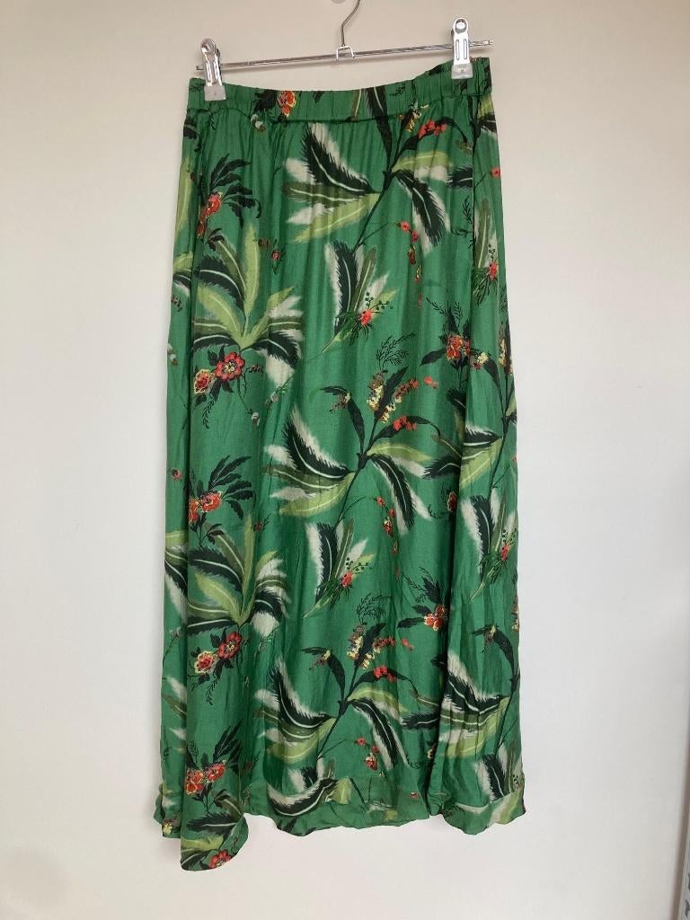 Diega groene rok zijde mix natuur print maat xs, 6 rue Béranger 75003 Paris, Eshop@diega.fr, Ophalen of Verzenden, Zo goed als nieuw