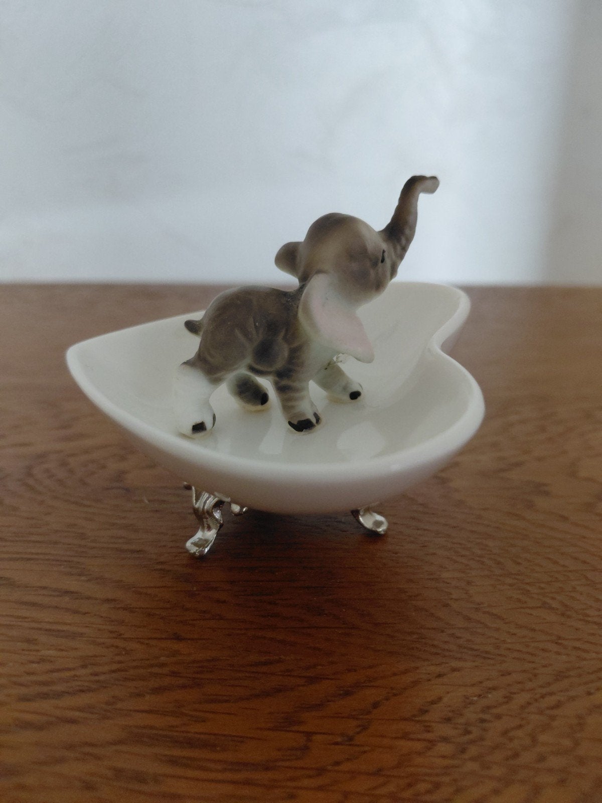 Olifant beeldje op schaaltje - ringen en kleine spullen, Ophalen of Verzenden