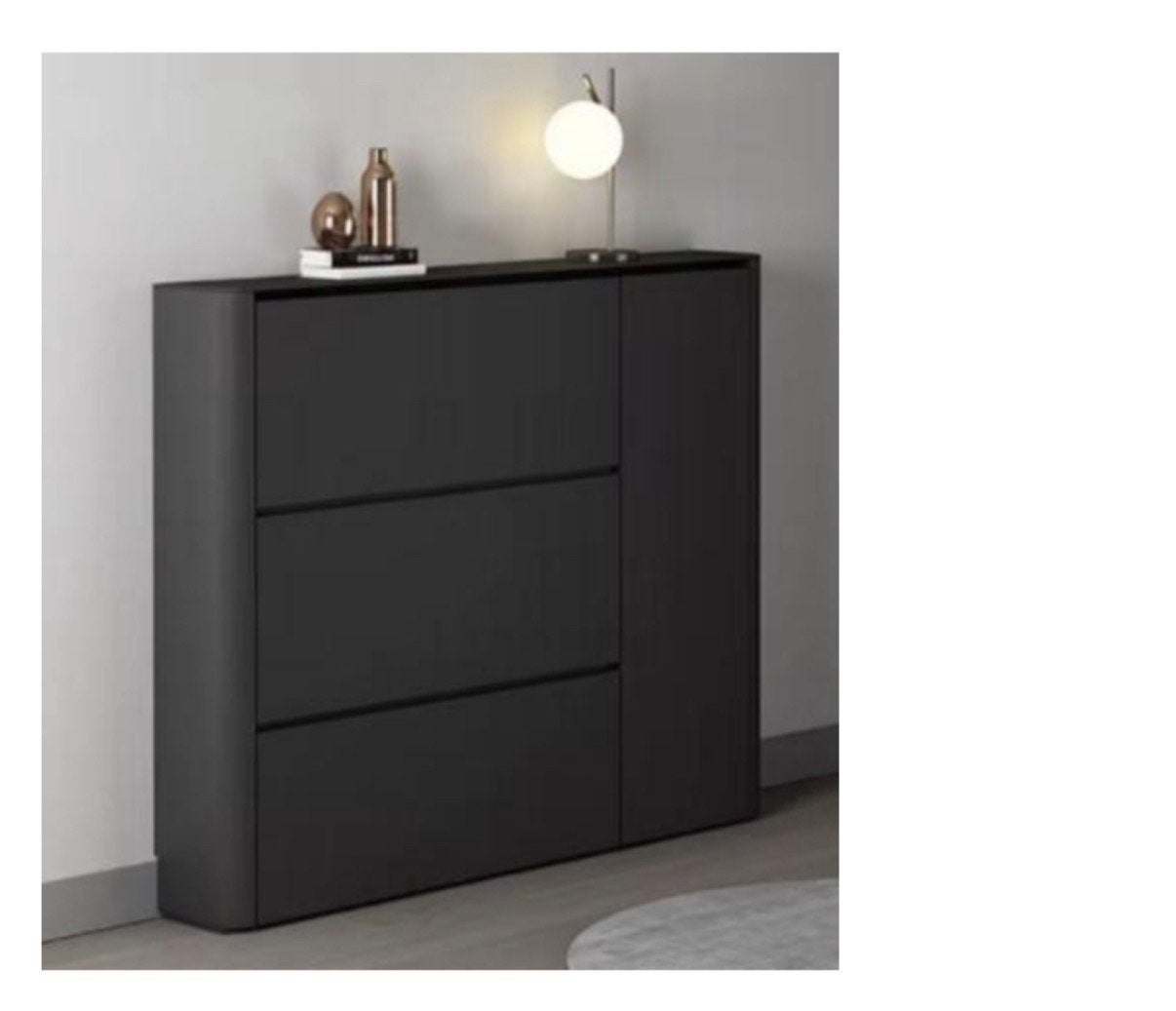 Zwarte schoenenkast zware kwaliteit 120cm, Ophalen of Verzenden, Zo goed als nieuw