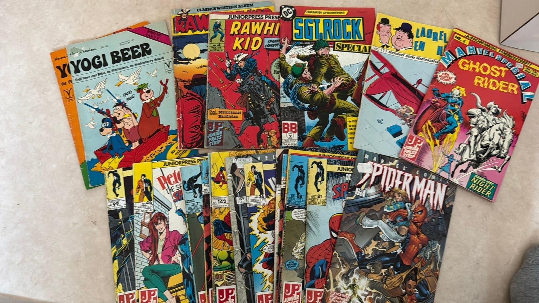 21 Nederlandse comics, veel Spider-Man, Meerdere comics, Ophalen of Verzenden, Zo goed als nieuw, Europa