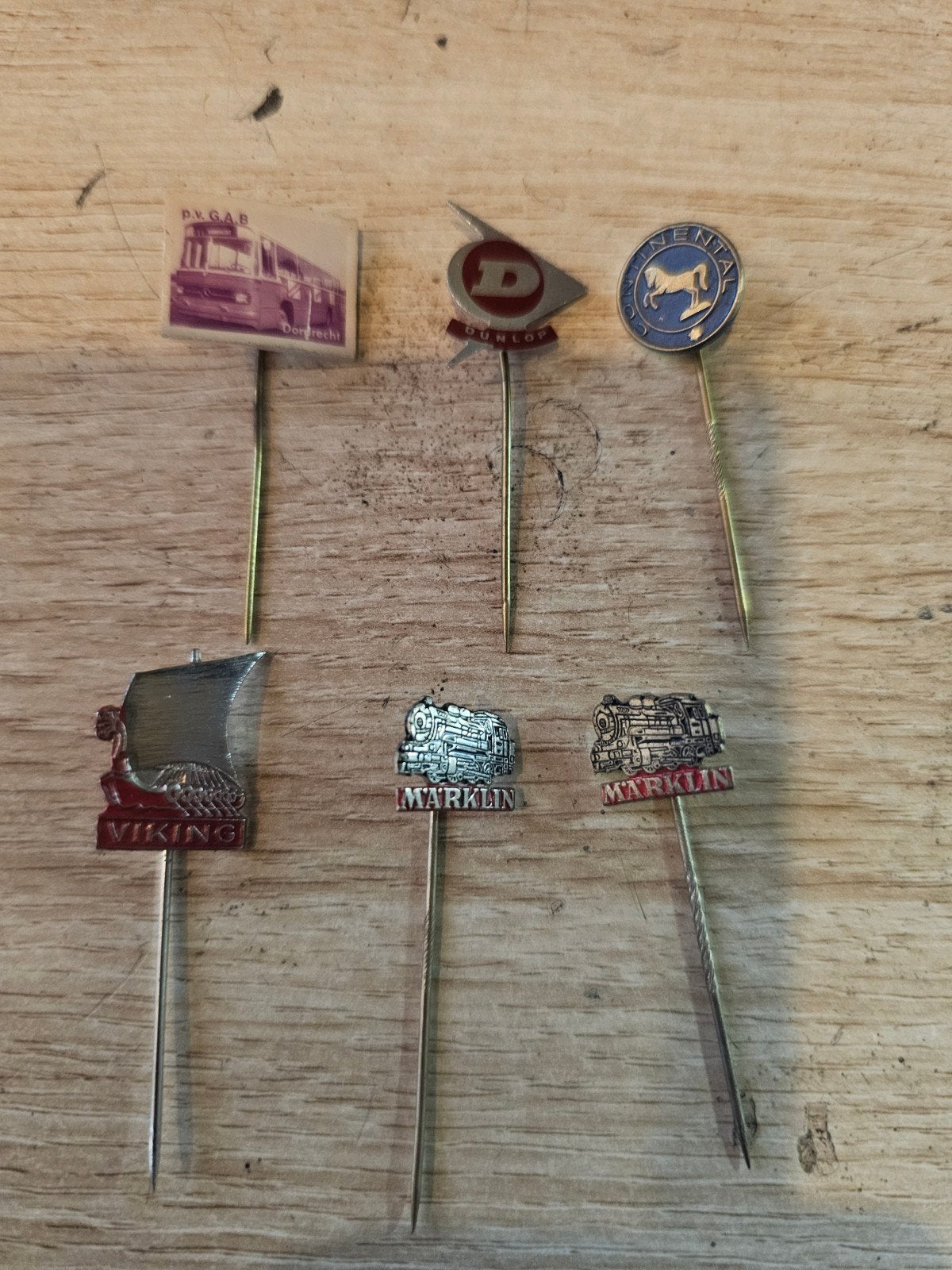 Märklin goud + zilver speldjes & Dunlop, GAB bus, Viking, Verzamelen, Speldjes, Pins en Buttons, Ophalen of Verzenden, Gebruikt