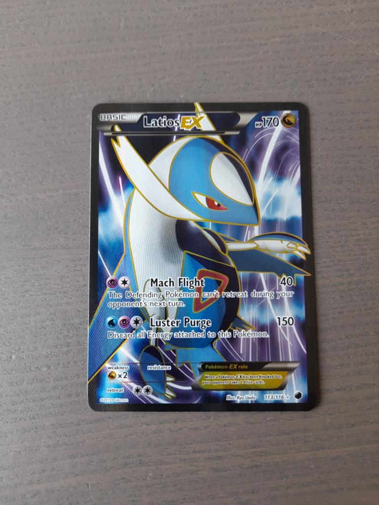 Plasma freeze 113/116 latios ex, Ophalen of Verzenden, Gebruikt, Losse kaart, Foil